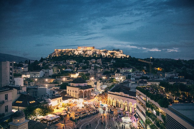 night in Athens